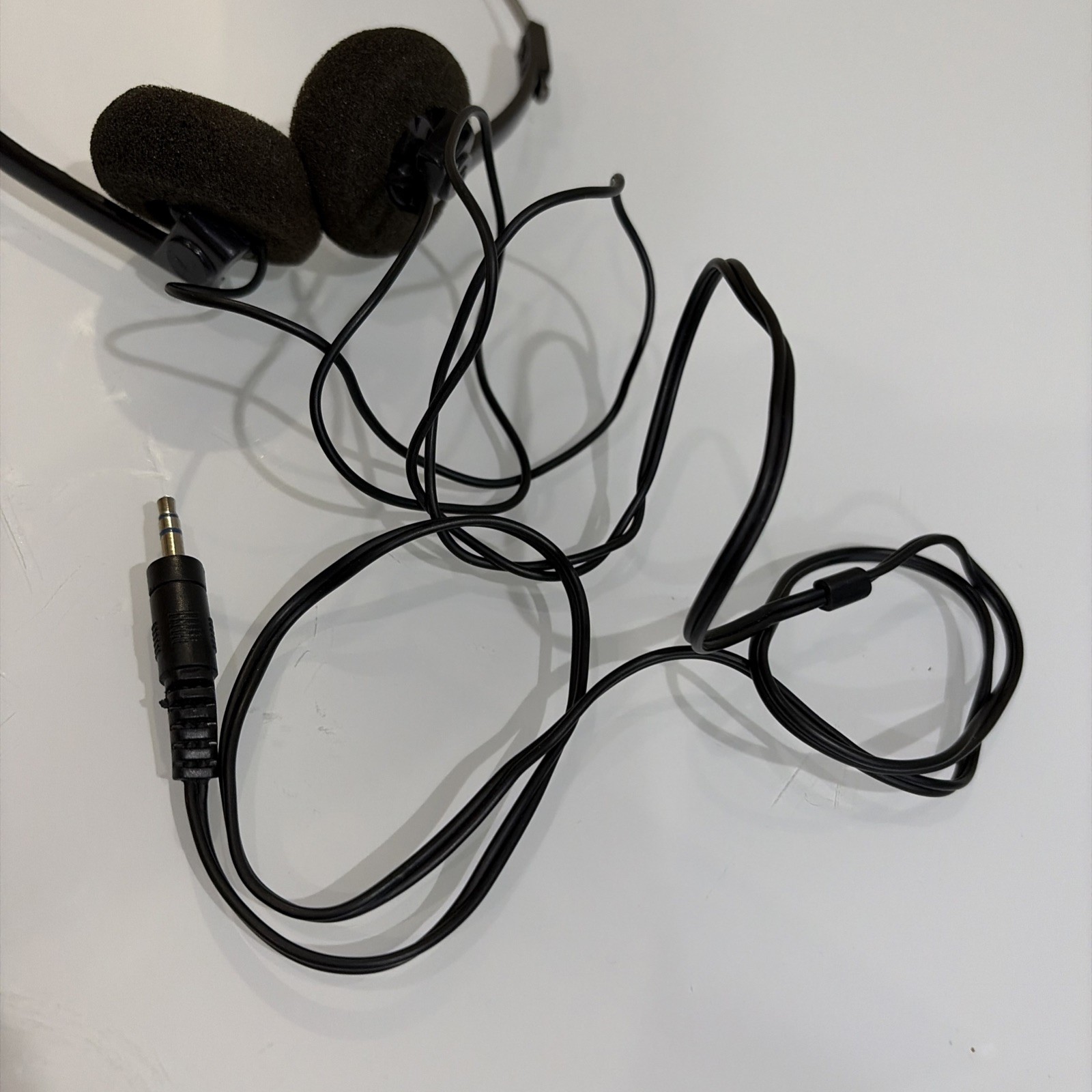 Vintage Wired Adjustable Headphones Lot Black & Orange