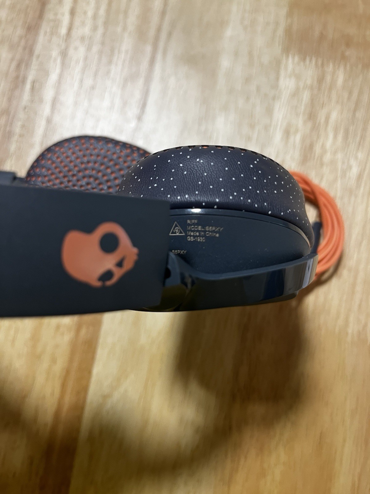 Skullcandy S5PXV Wired Over-Ear Headphones, Black/Orange, 3.5mm Jack