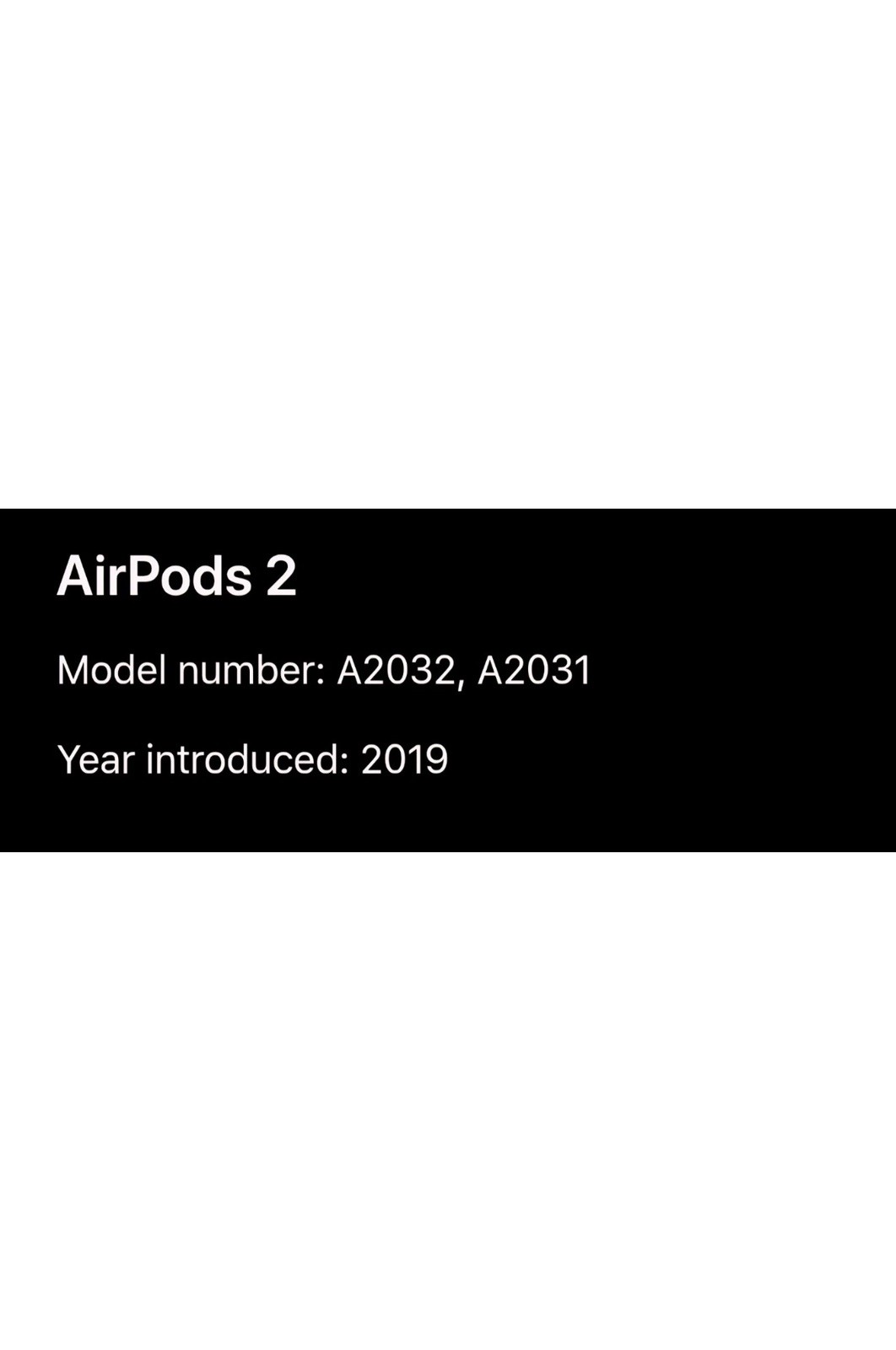 Apple AirPods 2nd Gen Wireless Bluetooth Earbuds with Charging Case, White