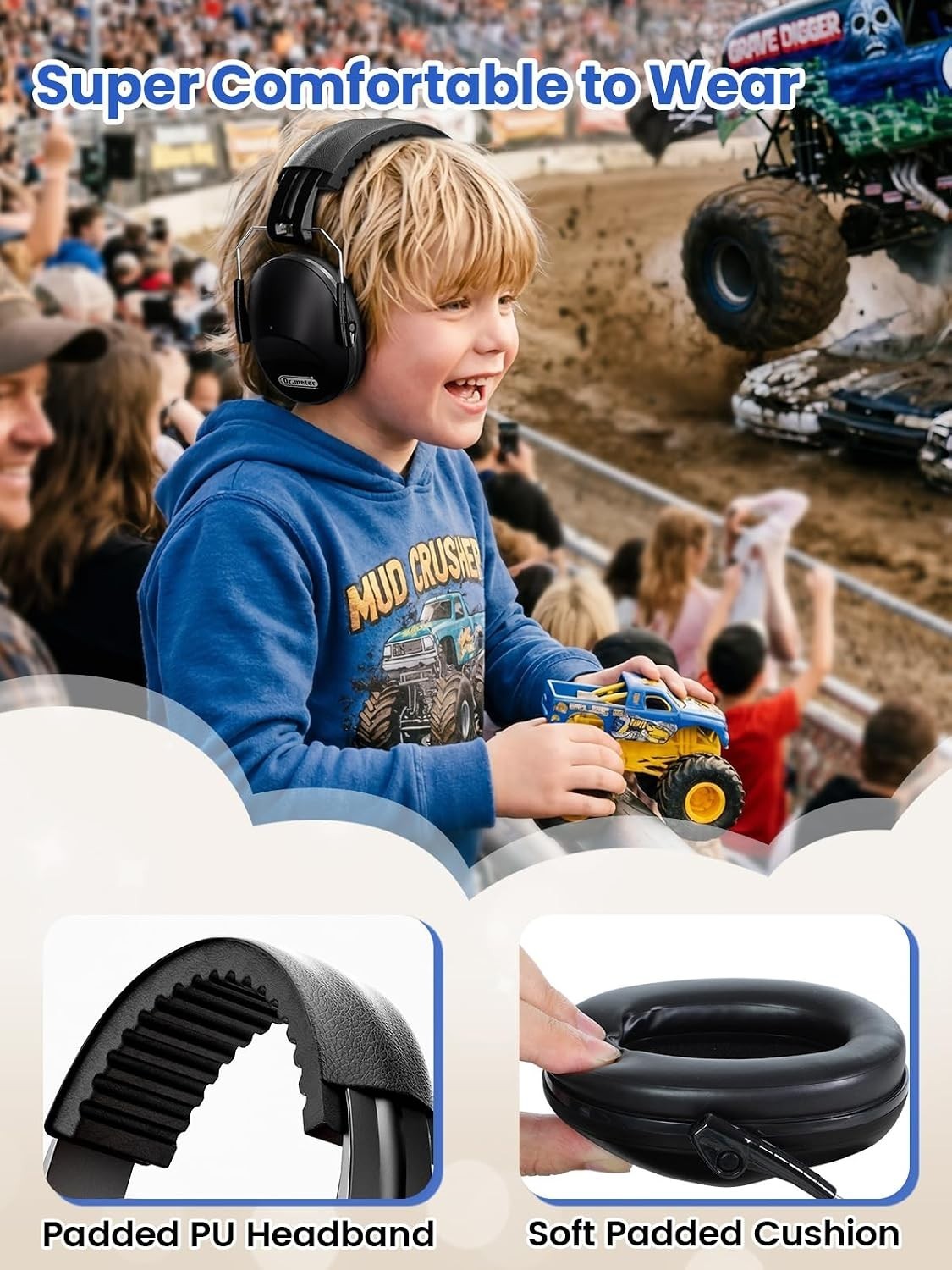 Adjustable Noise Cancelling Headphones for Kids – 27 dB Protection for Events