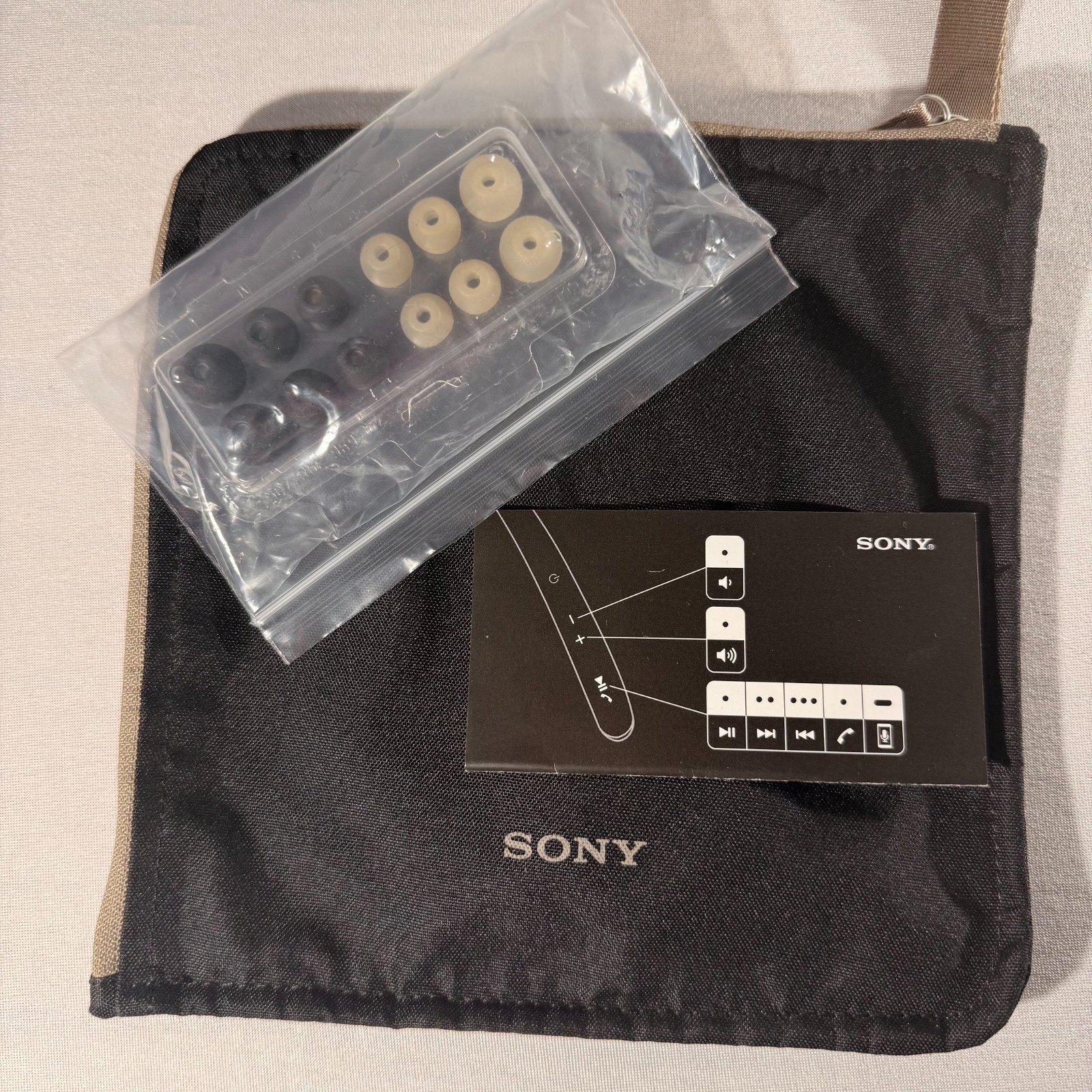 Sony WI-1000X Wireless Champagne Gold Neckband Noise Canceling Headphones Earbud