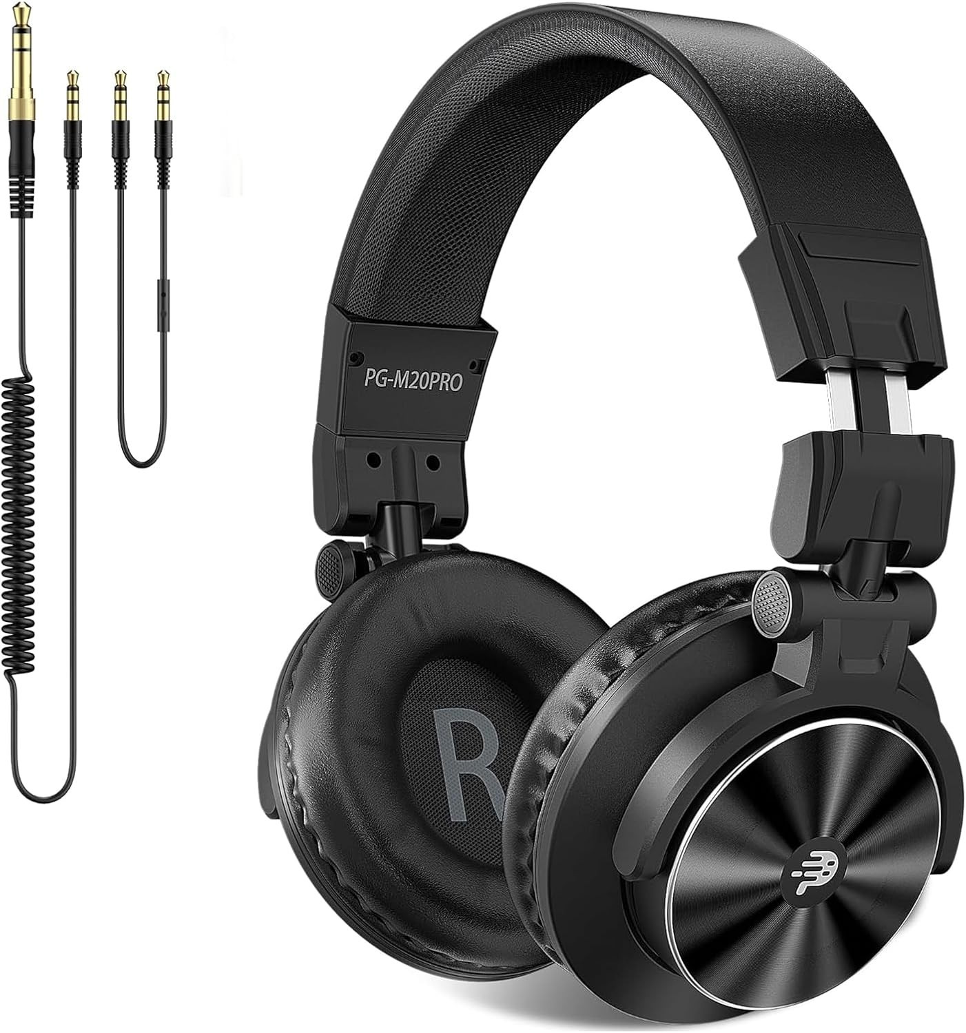 PUPGSIS Over Ear Headphones Wired: Studio Monitor Headphones – Professional 4…