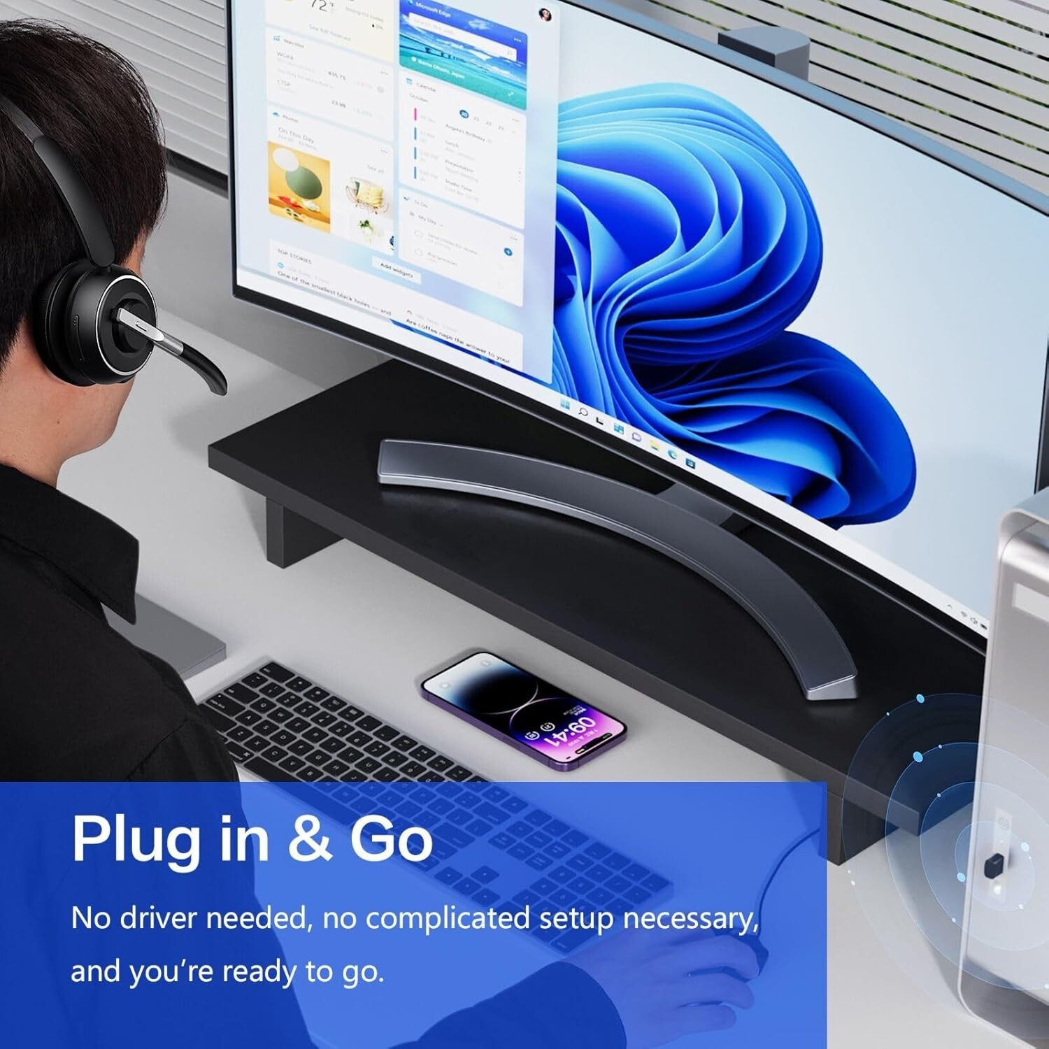 KH122M Wireless Mono Headset