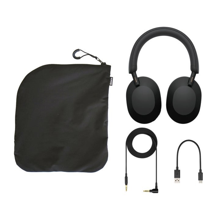 Sony WH-1000XM5/SA Wireless Noise Canceling Headphones – Black w/Soft Case