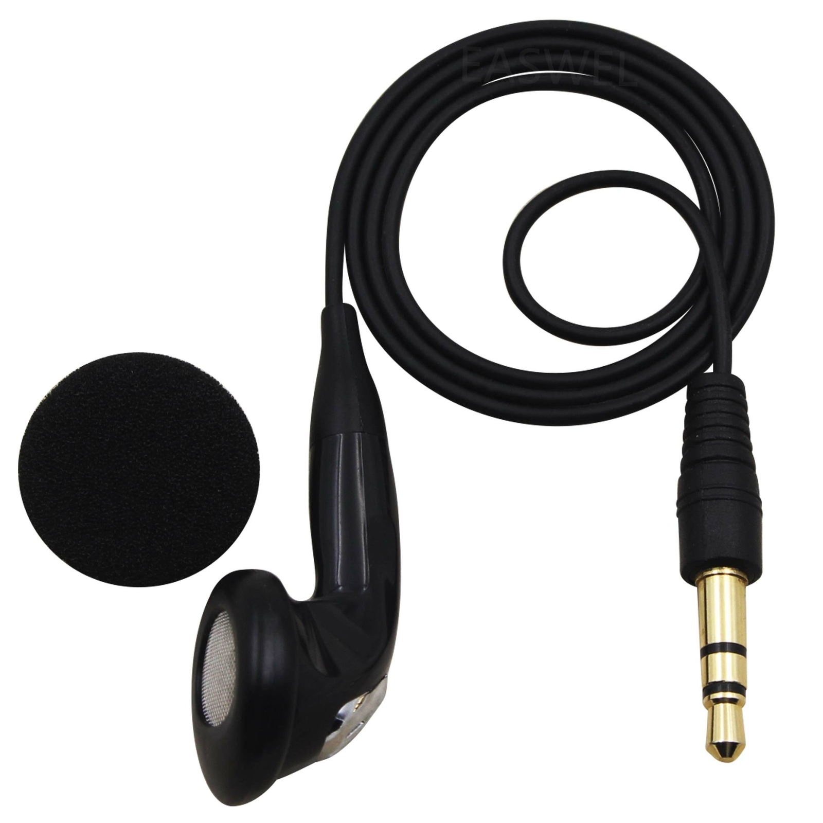 45cm 3.5mm Male AUX Single Mono Wire Earphone In Ear Headphone Headset Phone MP3