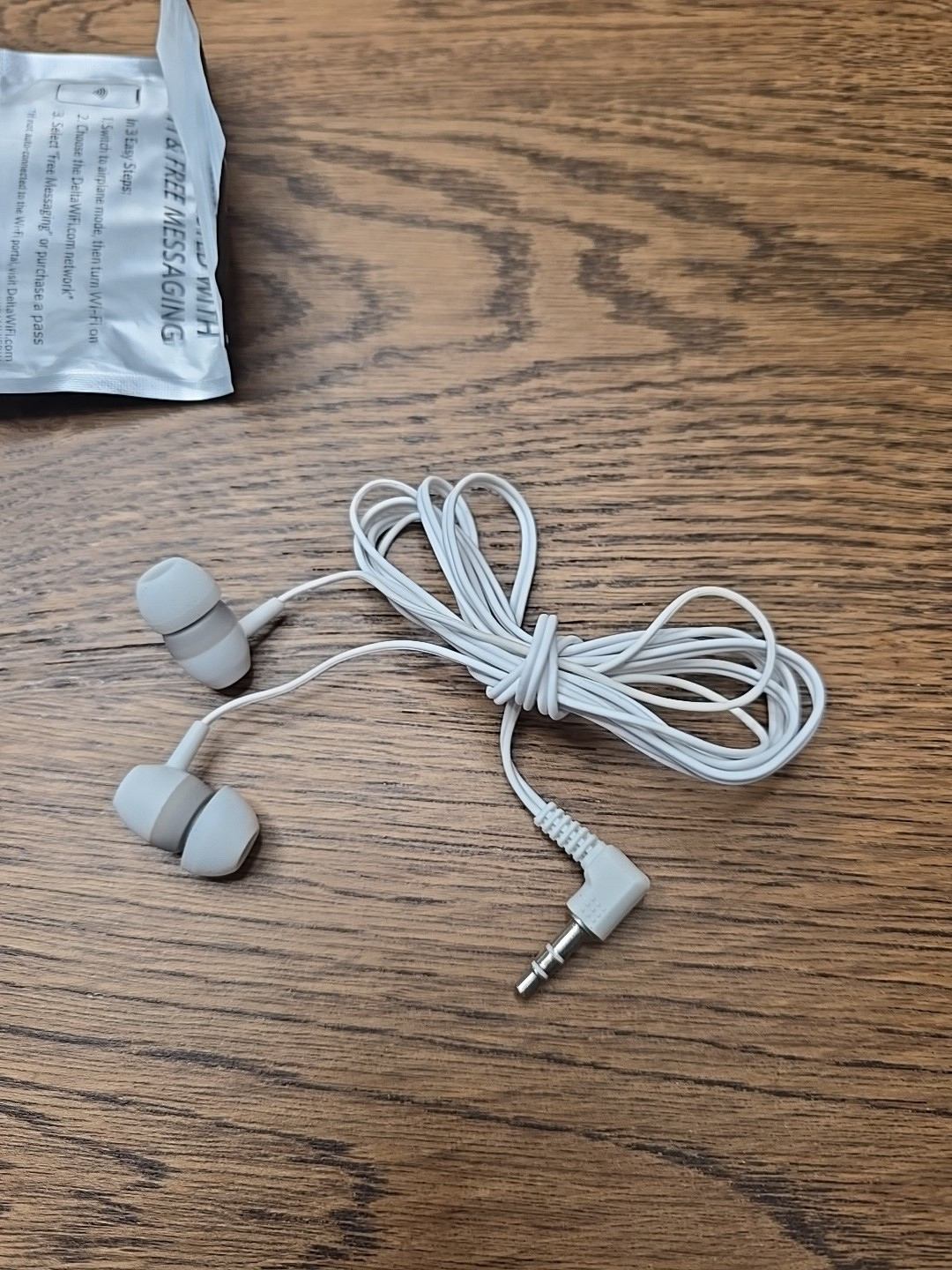Delta Airlines Studio “Plug In Tune Out” Isolation Earbuds Headphones