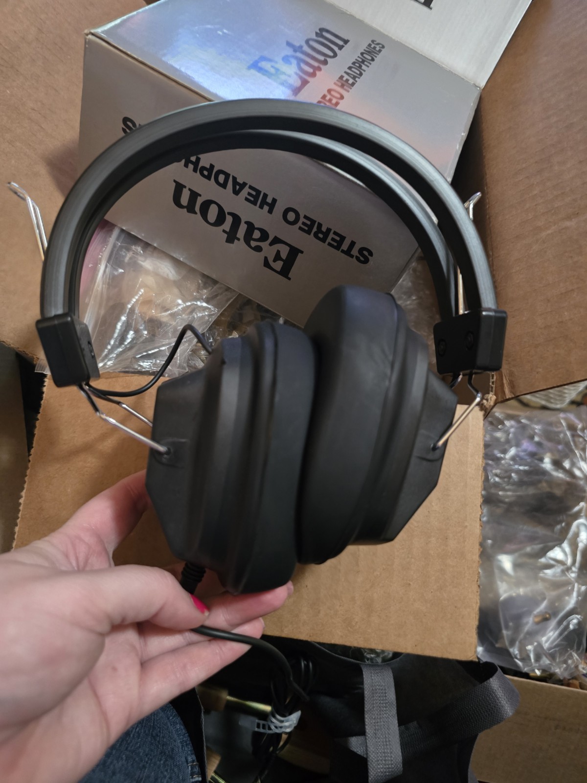 Vintage Headphones By Eaton Warner Over The Ear Headphones New DJ Gear