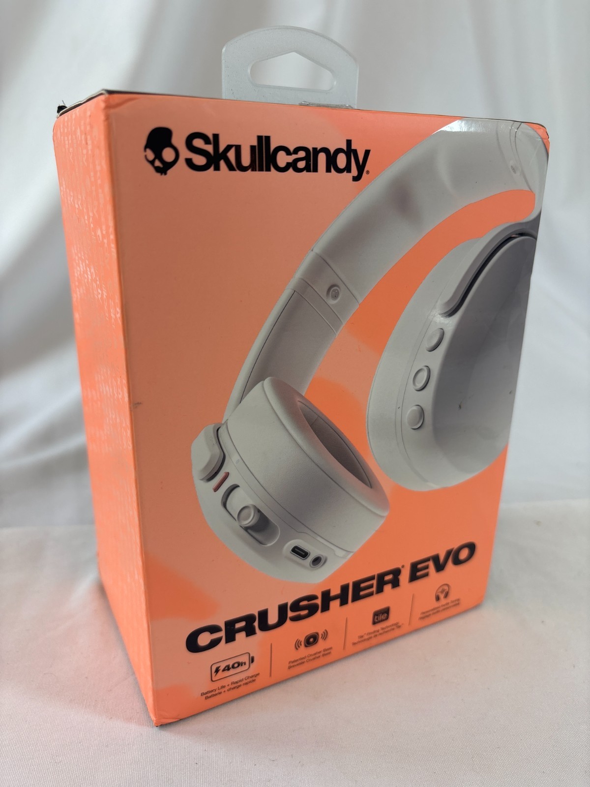 Skullcandy Crusher Evo Bone Wireless Headphones New Unopened Bass Adjustable