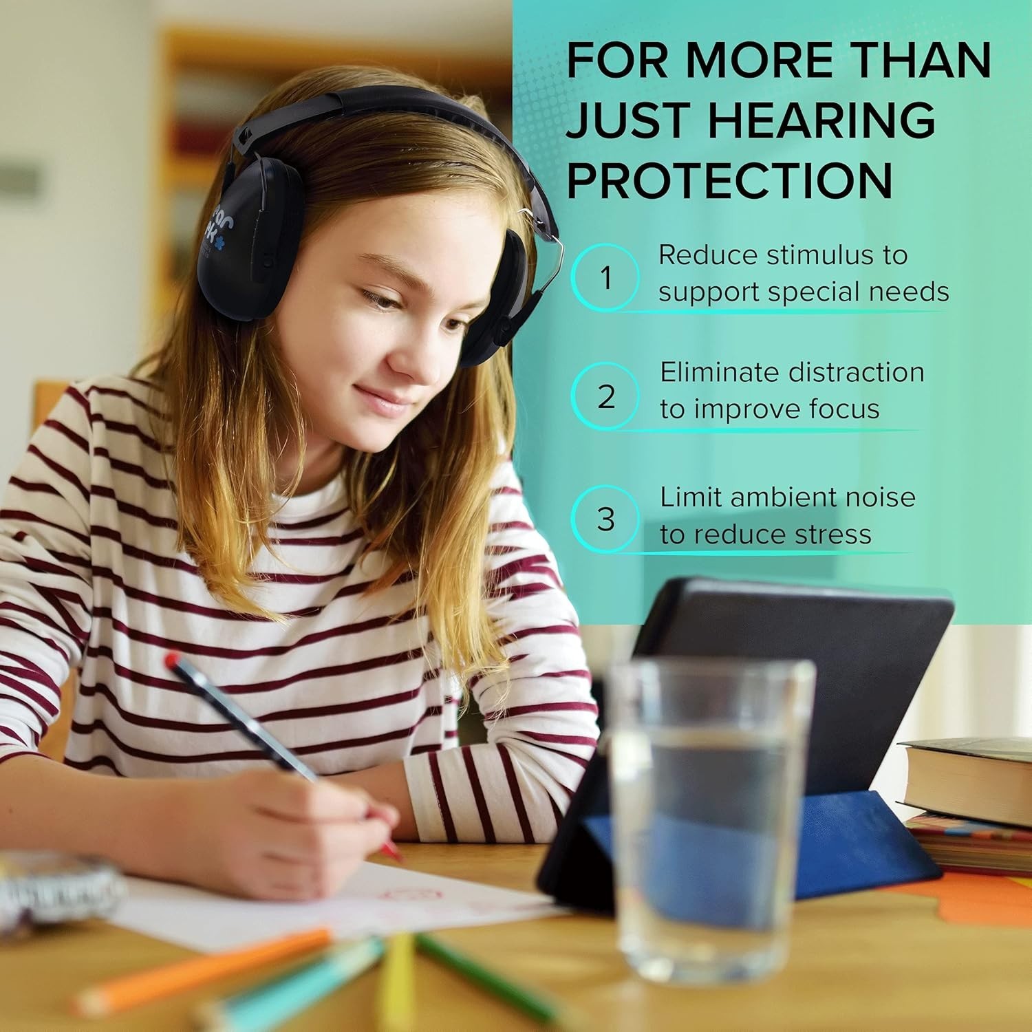 Comfortable Active Noise Cancelling Earmuffs for Kids & Adults – Adjustable Fit