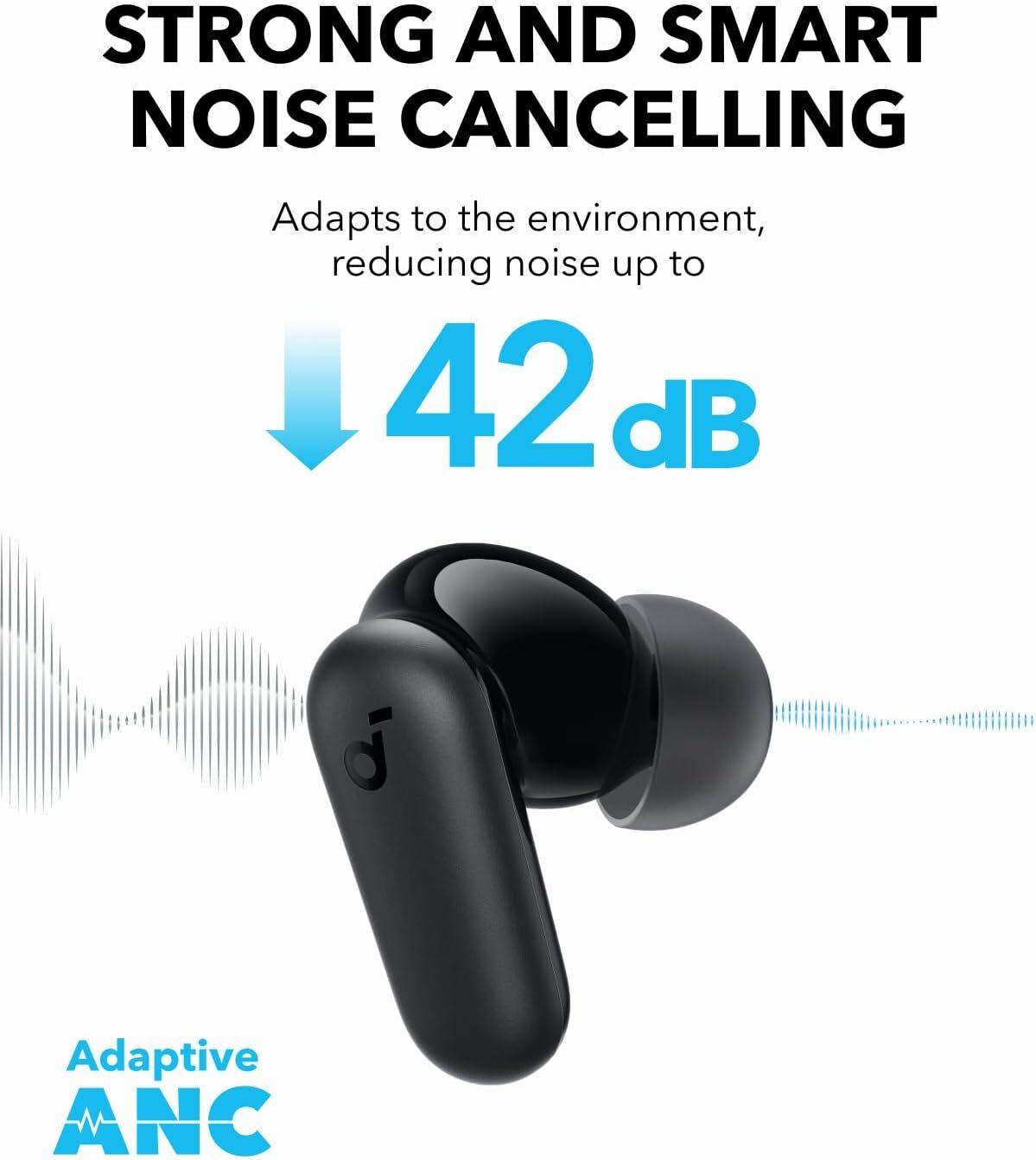 Soundcore P30i Wireless Earbuds Smart Noise Cancelling 2-in-1 Case & Phone Stand