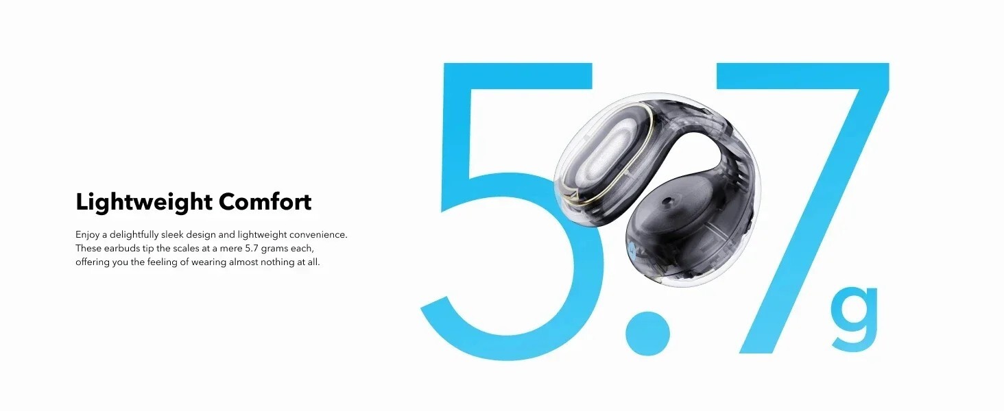 Anker Soundcore C30i Open Ear Earbuds Clip-On Comfort Wireless Bluetooth Earphon