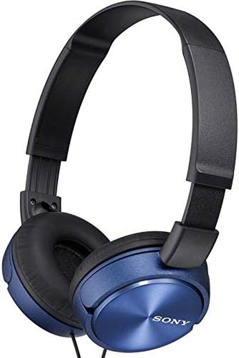 MDR-ZX310AP ZX Series Wired on Ear Headphones with Mic, Blue