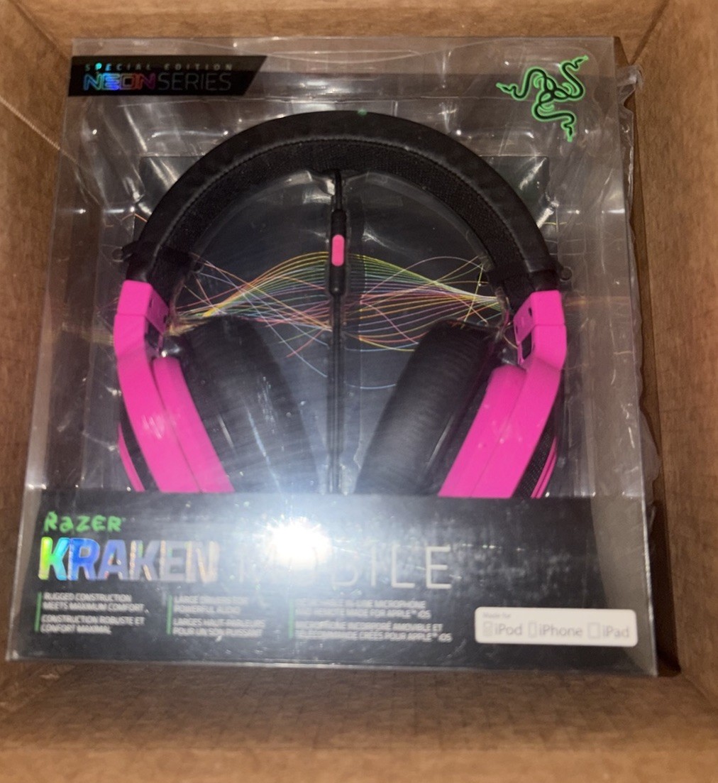 Razer Kraken Mobile Headphones -Neon Pink – RZ04-01400500-R3U1
