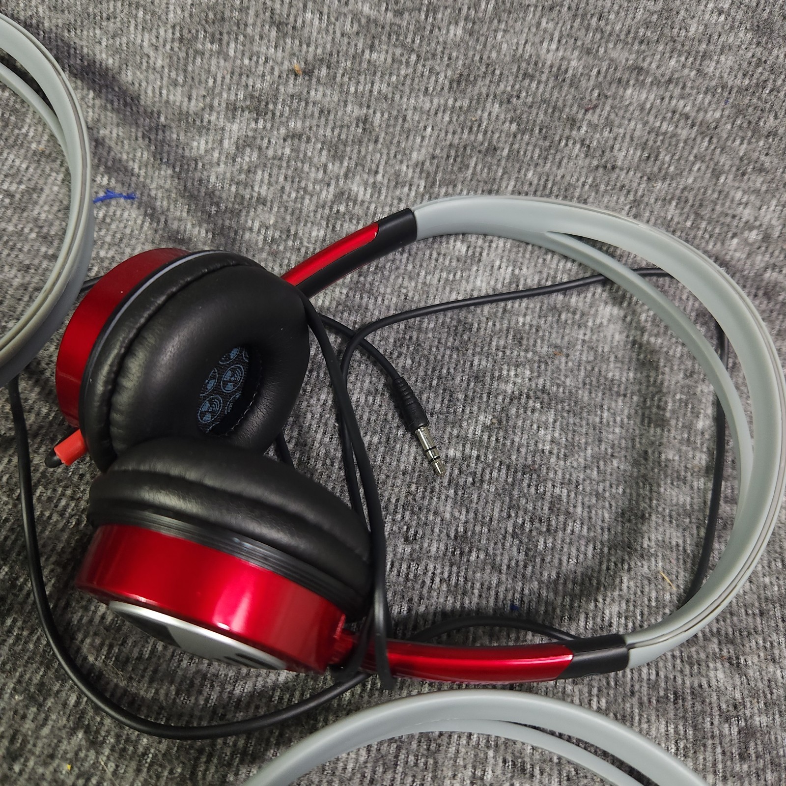 Lot Of 5 iFrogz EarPollution Toxix On-Ear Headphones Red 3.5mm Jack Working
