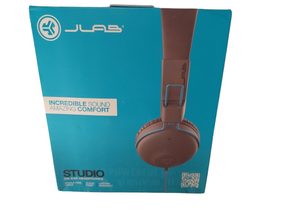 JLab Studio Wireless Bluetooth On Ear Headphones Cloud Foam Tangle Free New