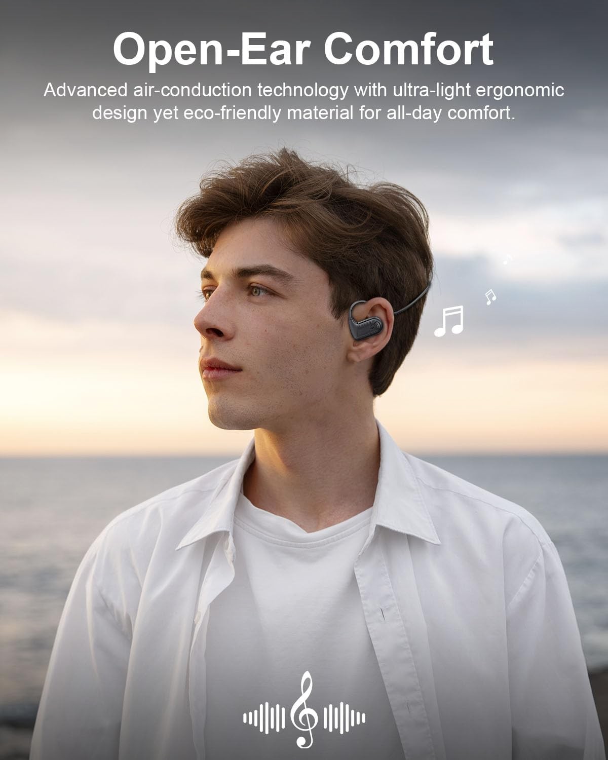 Open Ear Headphones,Bluetooth Headphone for Running Cycling Workouts