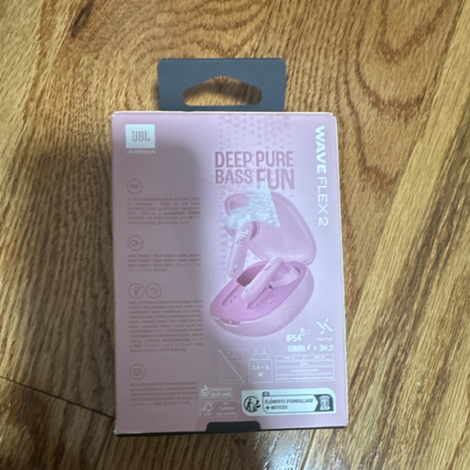 JBL Wave Flex 2 Bluetooth True Wireless In-Ear Earbuds Charging Case Pink