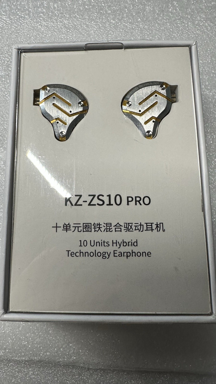 Linsoul KZ ZS10 Pro, 4BA+1DD 5 Driver in Ear Monitor, HiFi Wired Dark Open Box