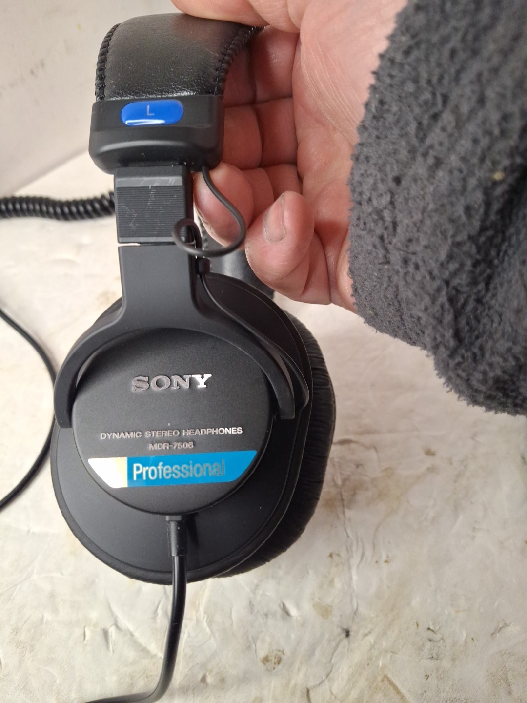 Sony MDR-7506 Sound Monitor Headphones (Black) Bag And Jack Excellent Condition