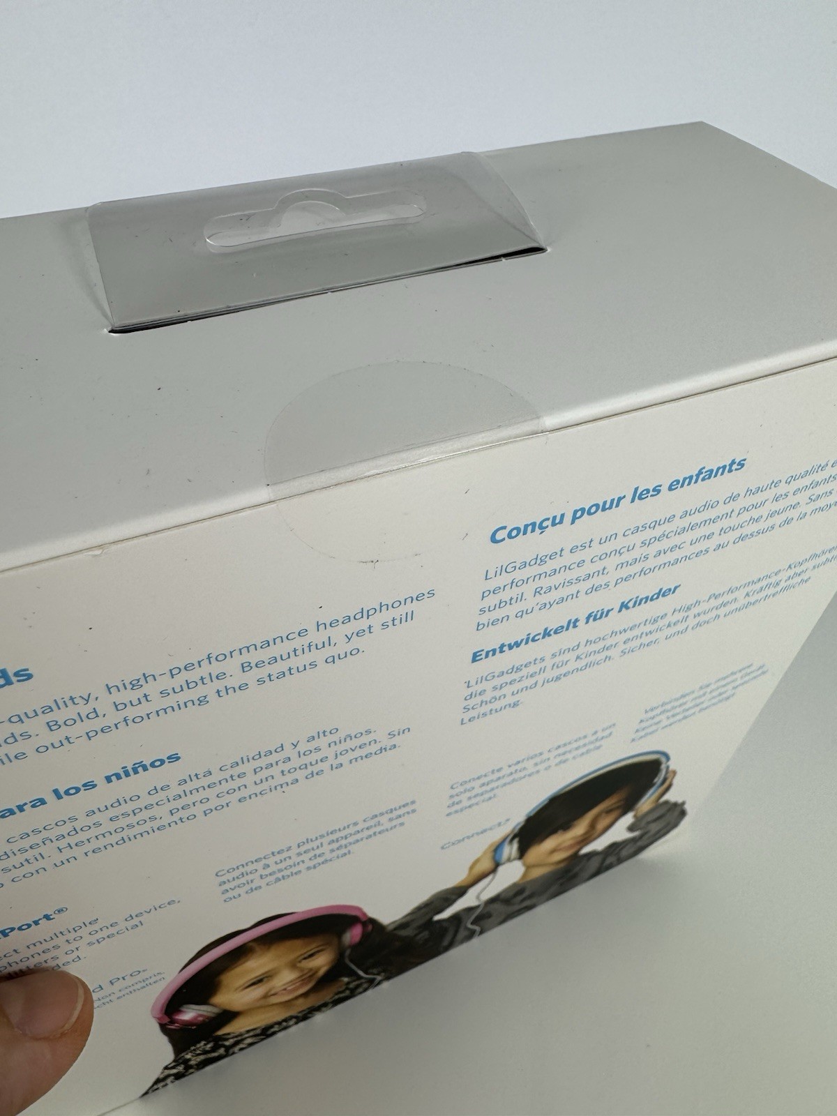 LilGadgets Connect+ Style Kids On-Ear Wired Headphones Blue 93dB New Sealed