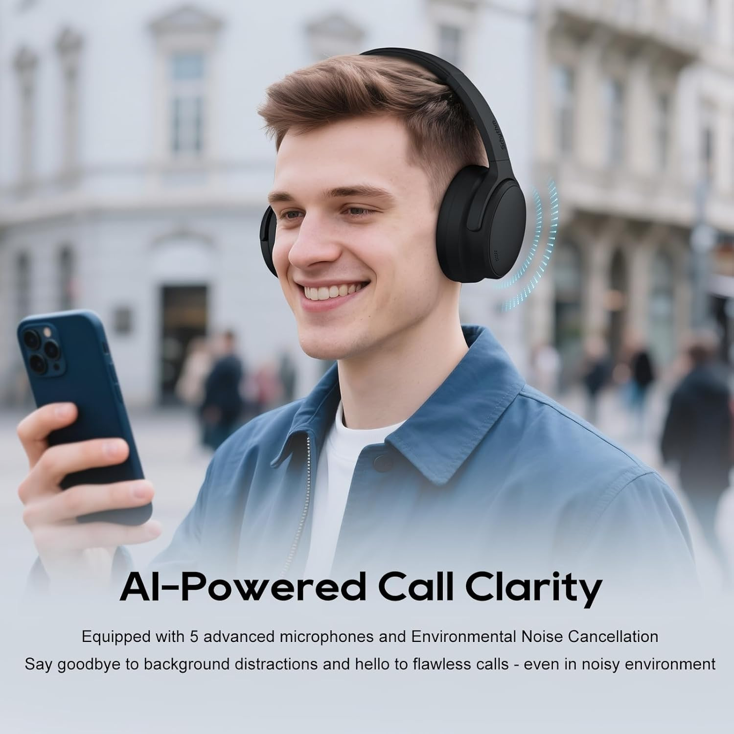 Nicecomfort 35 (2Nd Gen) Hybrid Noise Cancelling Headphones,Wireless Bluetooth 6