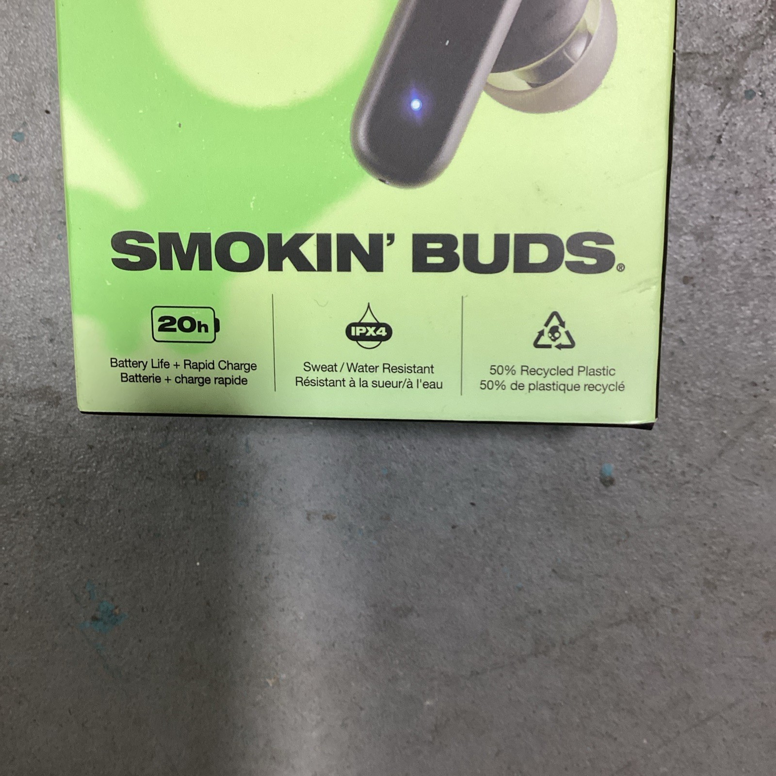 Skullcandy Smokin’ Buds Wireless In-Ear Earbuds – True Black NIB