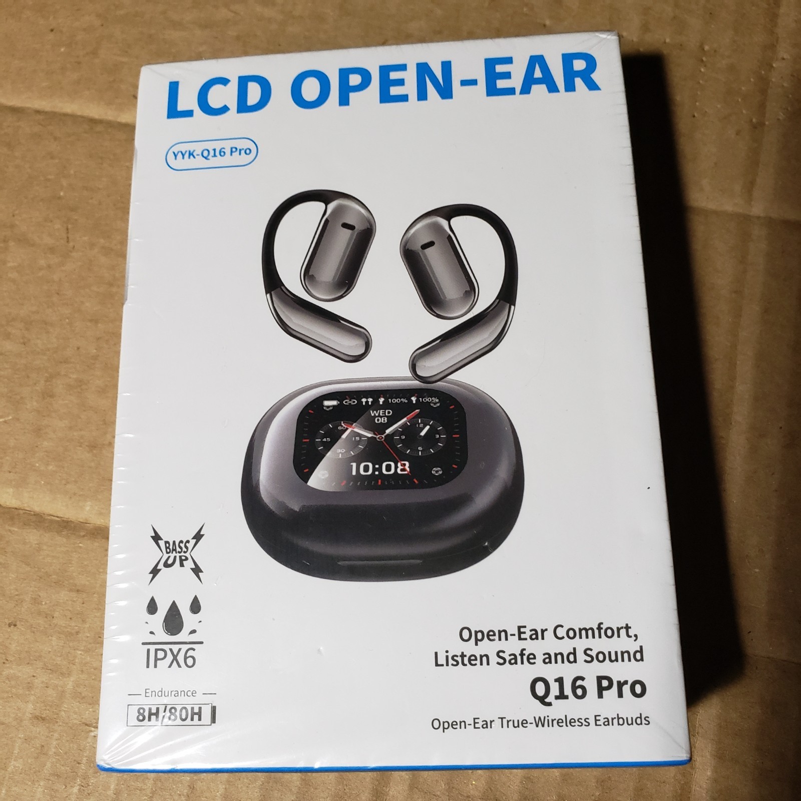 ^NEW! LCD OPEN-EAR YYK-Q16 Pro Comfort True-Wireless Earbuds^ SEALED!