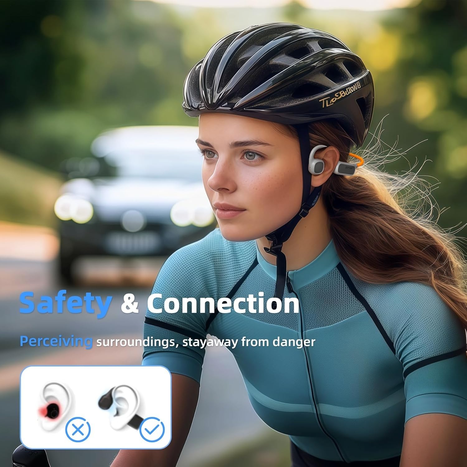 Open Ear Headphones, Air Conduction Headphones Bluetooth 5.4, Wireless Headph…