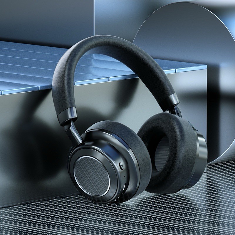 VJ 364 Bluetooth Headphones Black & Gray, ANC, Foldable, Adjustable Headband