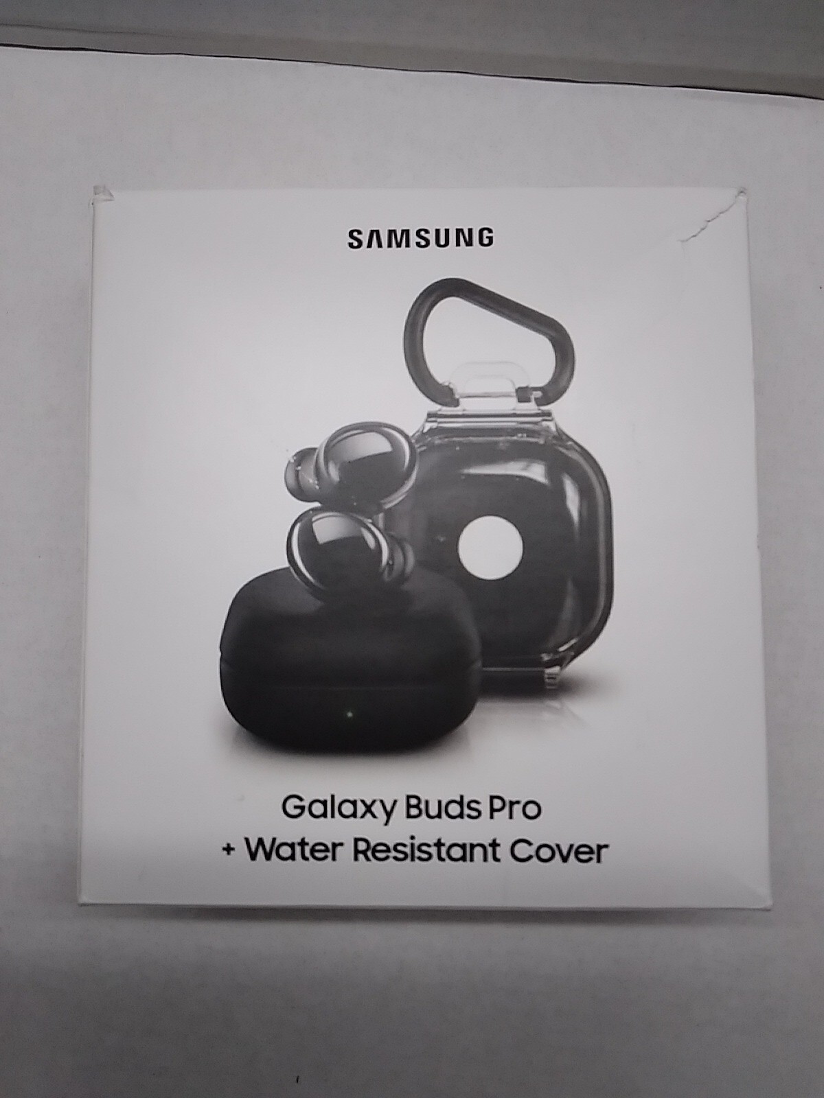 USED Samsung Galaxy Buds Pro SM-R190 Phantom Black/Water Resistant Cover Bundle