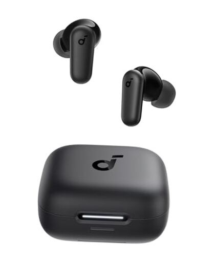 P30i by Anker Noise Cancelling Earbuds, Strong and Smart Noise Black