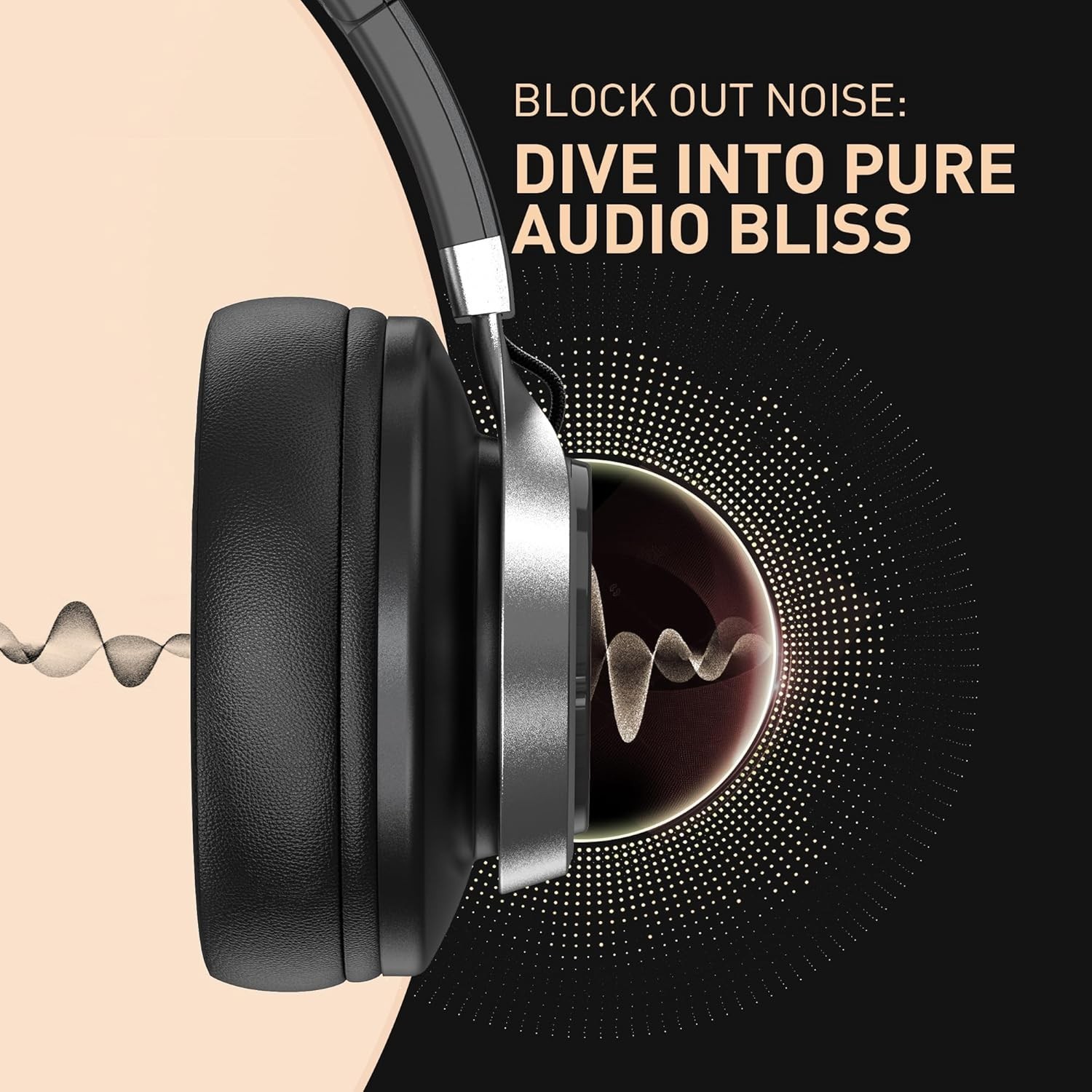 C90 Wired Headphones with Microphone – Black