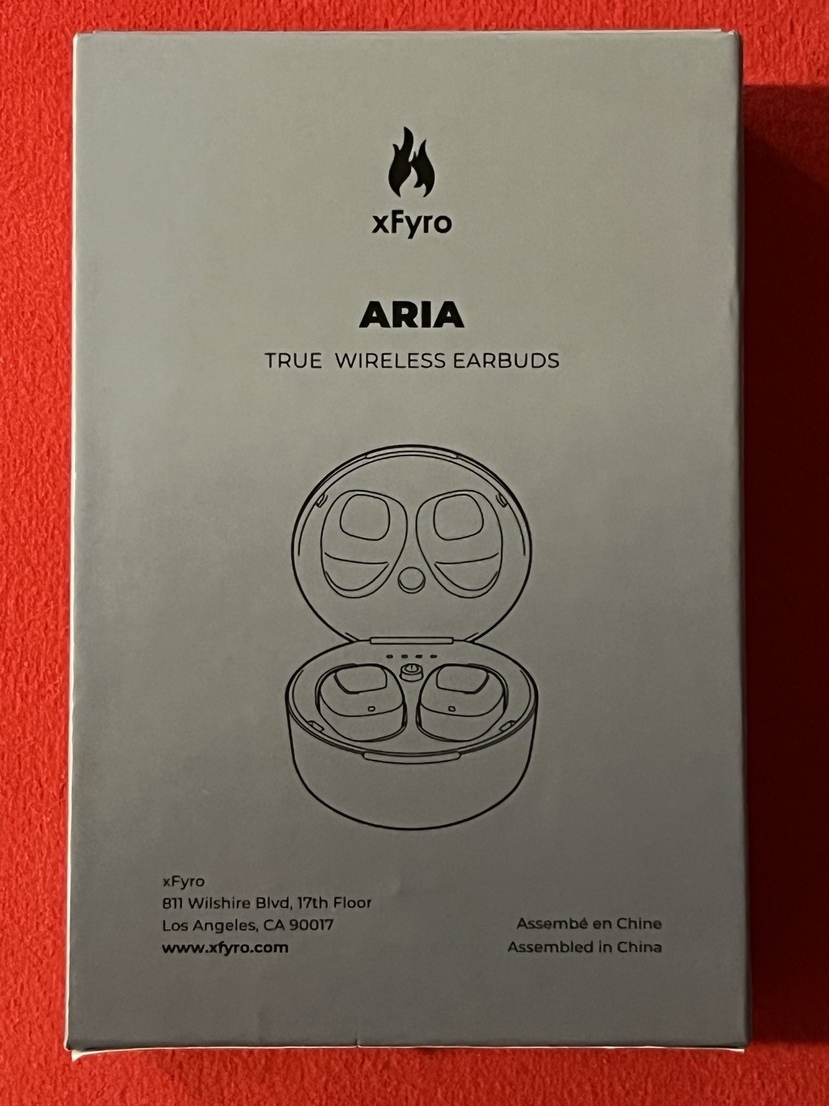 xFyro Aria True Wireless Earbuds—BT 5.0—IP67—Google/Siri—Never Used—Open Box