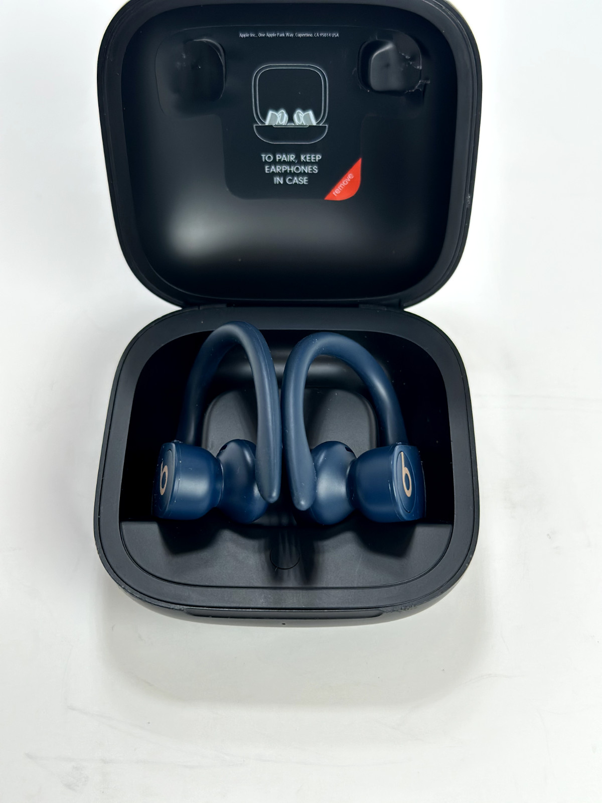 Beats by Dr. Dre Powerbeats Pro Wireless Earphones – Navy (Missing one Rubber)