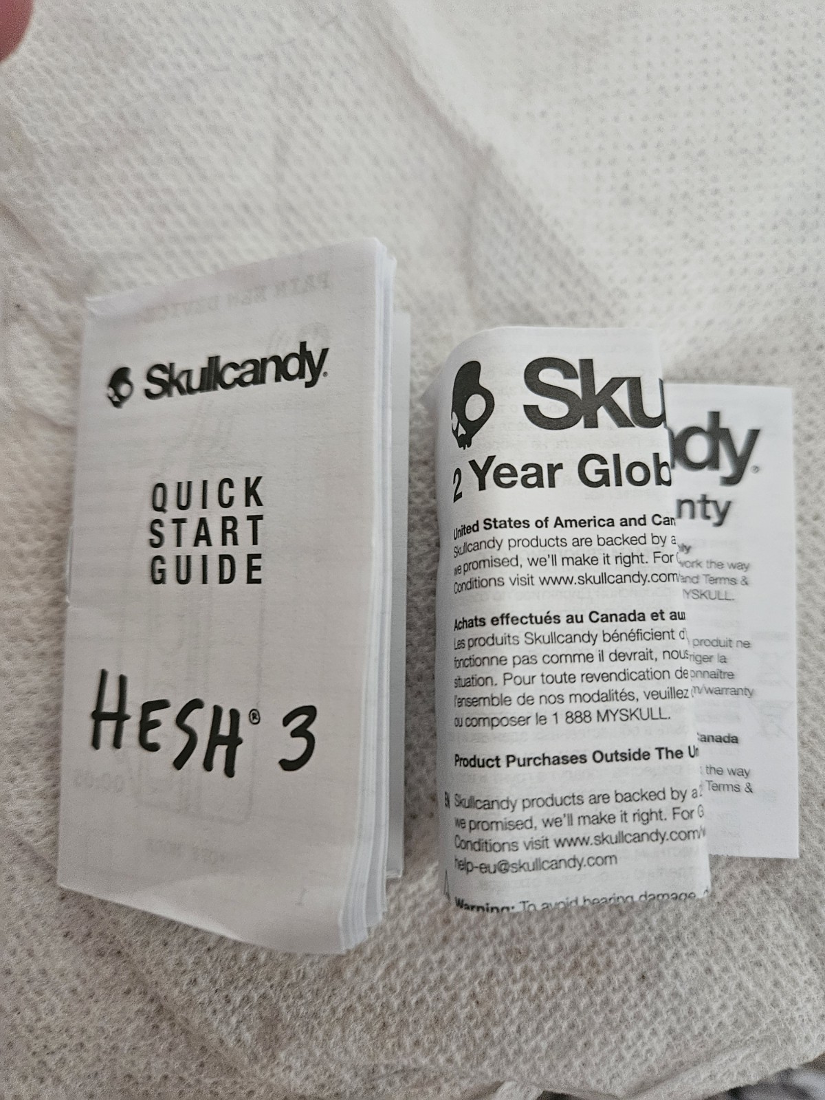 Skullcandy Hesh 3 Wired In-Ear Earbuds w/ On-Cable Mic/Remote 3.5mm White/Black