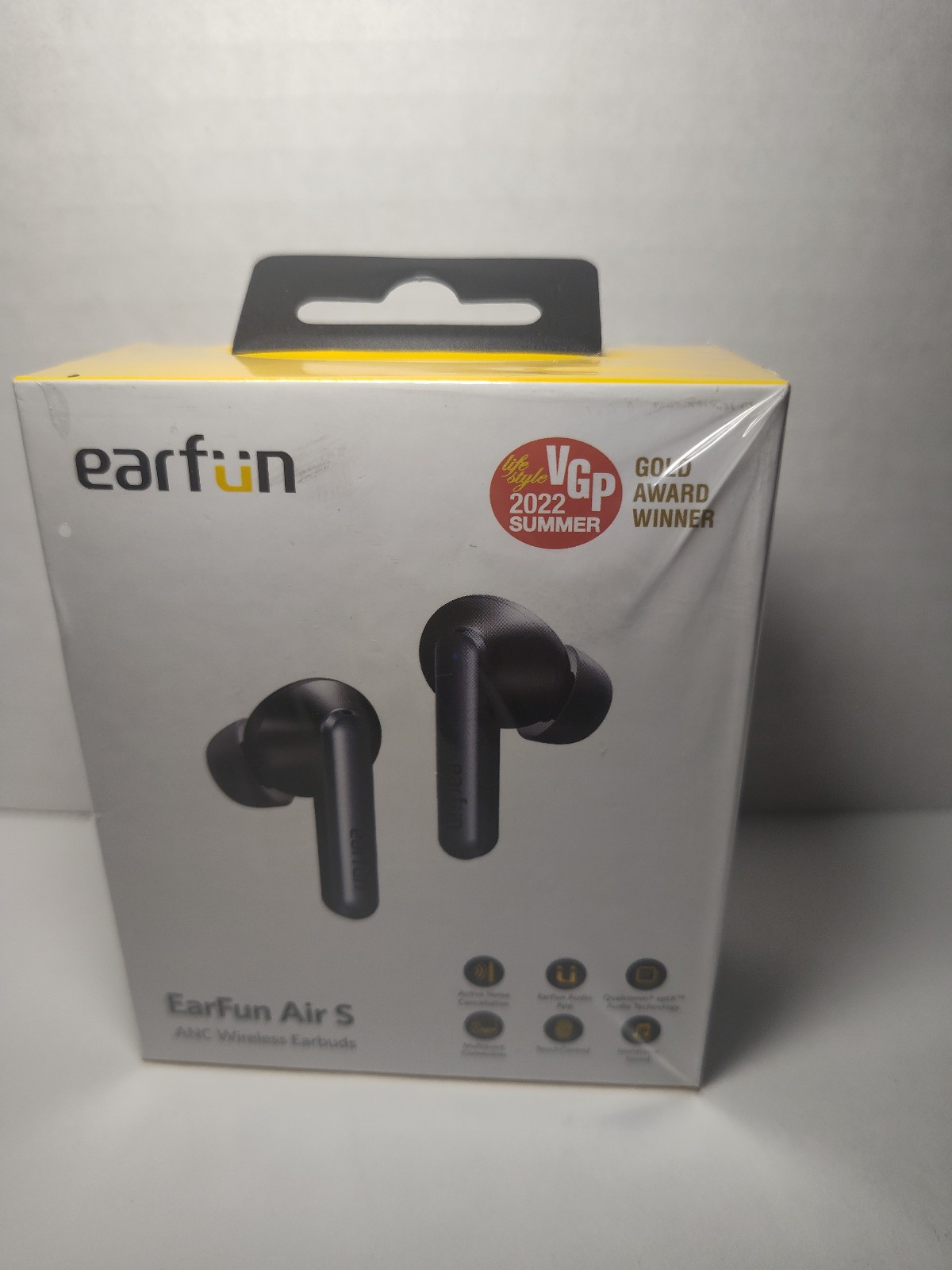 EarFun Air S ANC Wireless Earbuds Bluetooth 5.2 aptX USB-C NEW Sealed Black