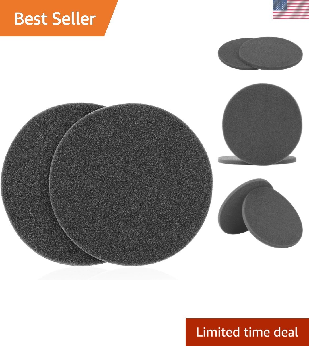 High Elasticity Sound Isolation Foam Pads – Replacement Earpads for Headphones