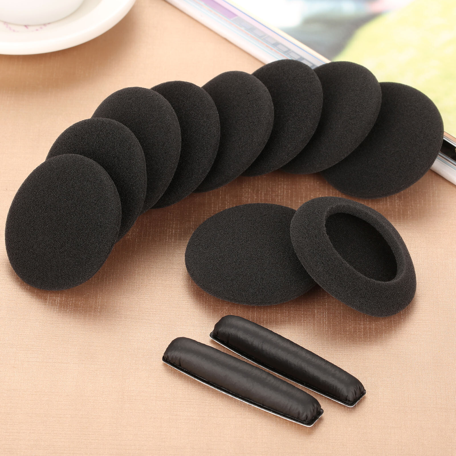 10pcs Earpads & 2pcs Headband for Sennheiser PX100 PMX100 PC30 PC131 Headphones