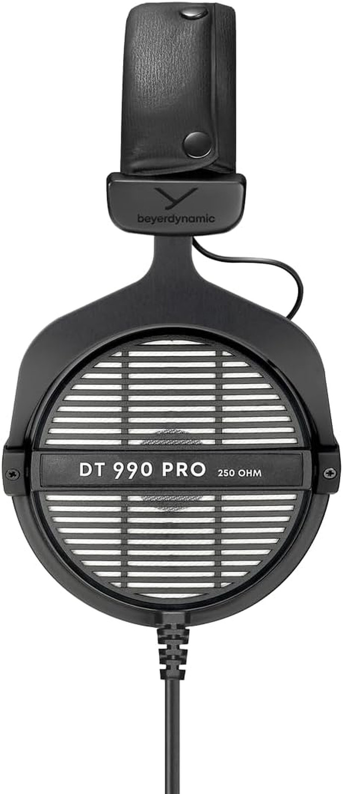 DT 990 PRO, 250 Ohm, Open Back, over Ear, Wired Headphones, 3M Coiled Cable, Bla