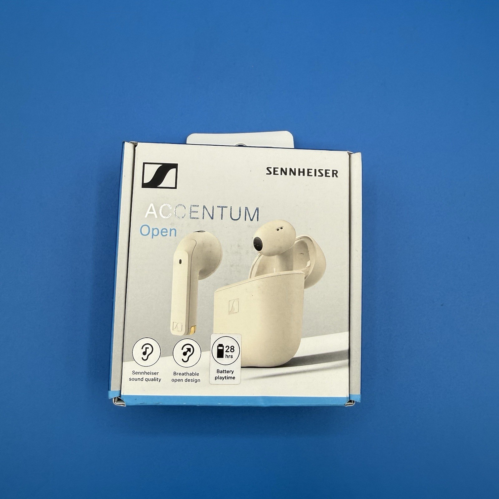 Sennheiser ACCENTUM Open Wireless Bluetooth Earbuds – Cream