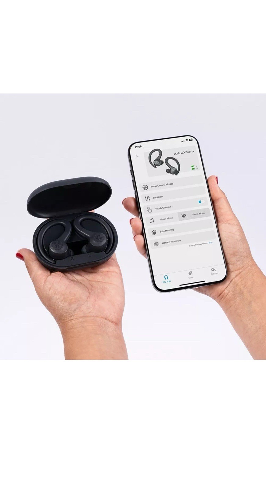 JLab GO Sport+ True Wireless Earbuds, Gym & Work Out Headphones, Bluetooth