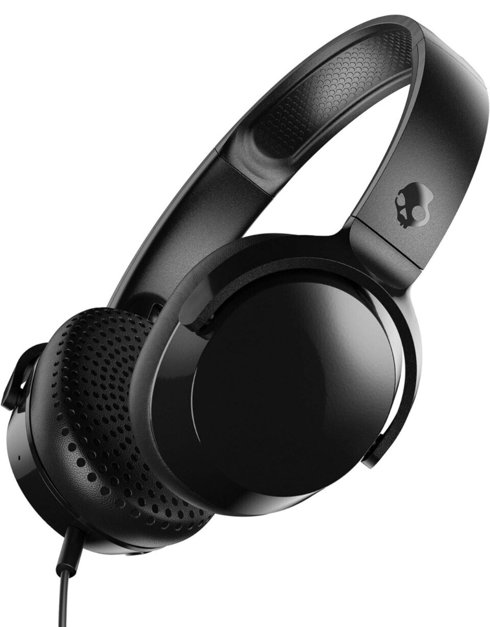 Skullcandy Riff Wired On-Ear Headphones (S5PXW-L003) – Black – NEW