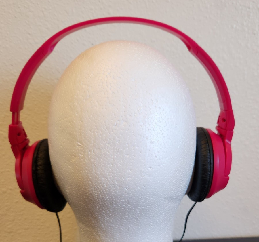 JVC Powerful Bass HA-SR185-R Stereo Headphones-Free Shipping