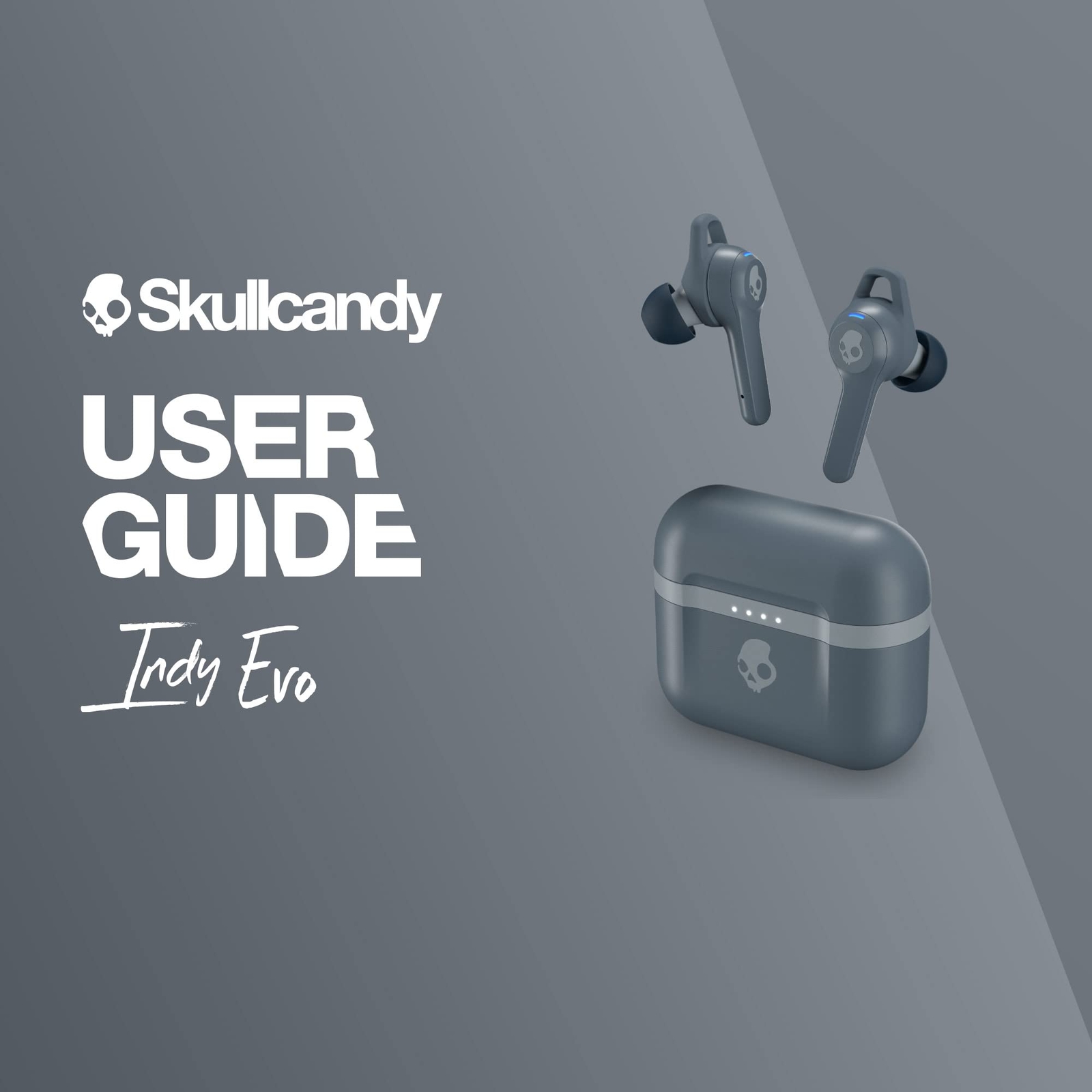 Skullcandy Indy Evo In-Ear Wireless Headphones Earbuds – Chill Grey (S2IVW-N744)