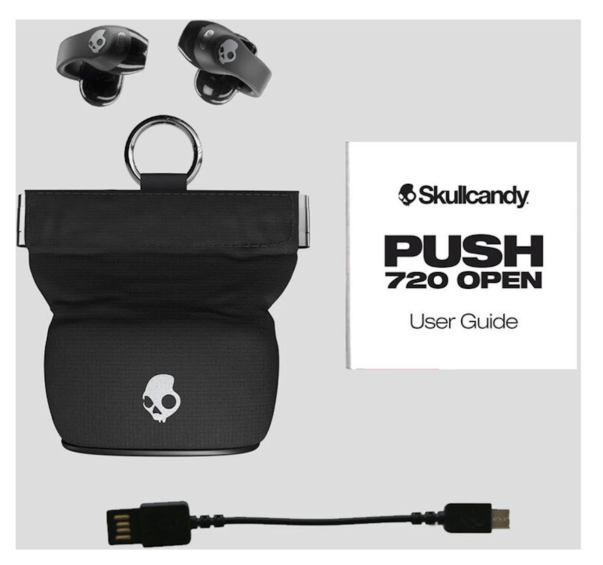 Skullcandy Push 720 Open-Ear True Wireless Earbuds True Black S4EOW-T034