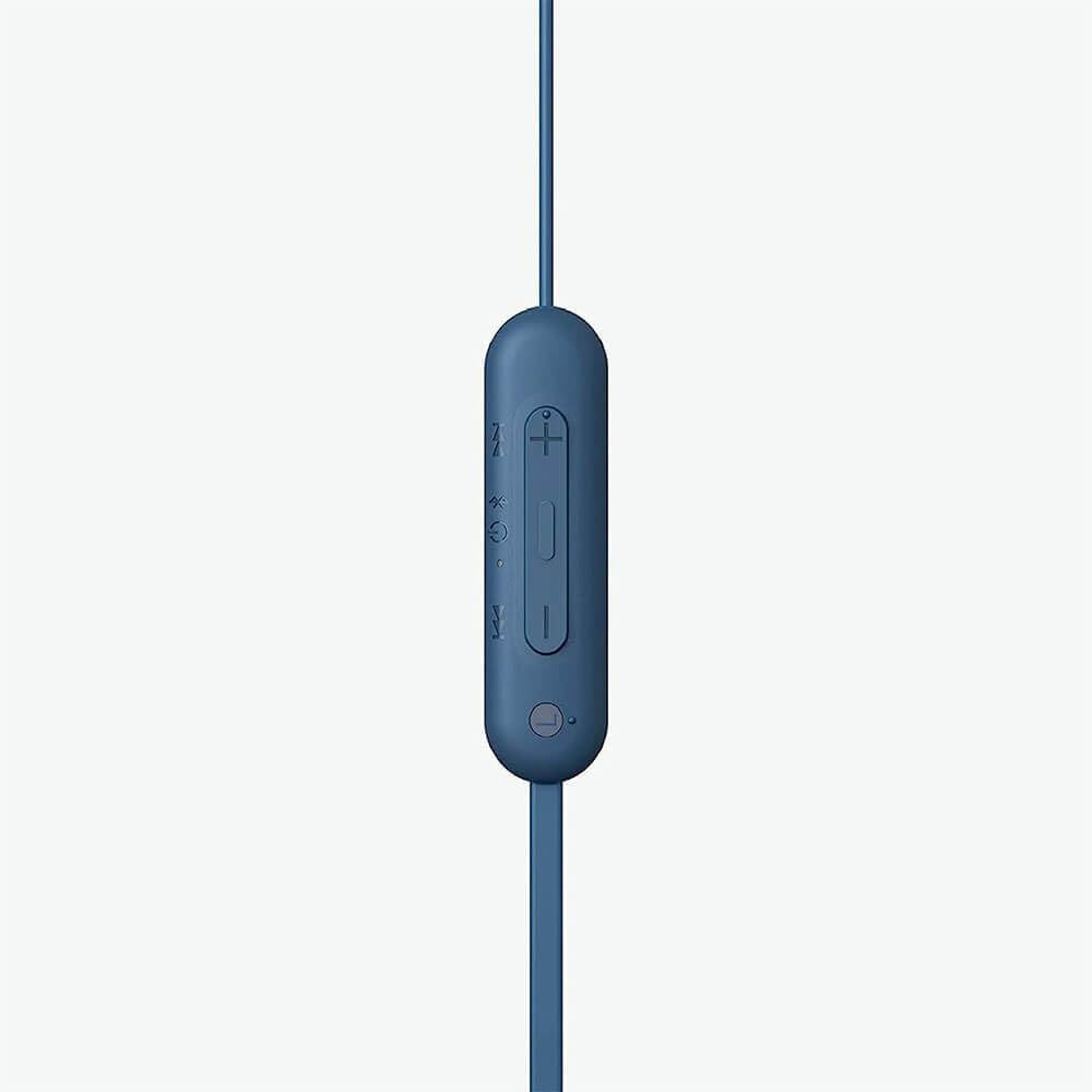 WI-C100 Wireless In-Ear Bluetooth Headphones with Built-In Microphone, Black