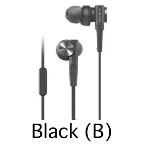 Sony MDR-XB55AP Black Extra Bass In-Ear Headphones – New from Japan