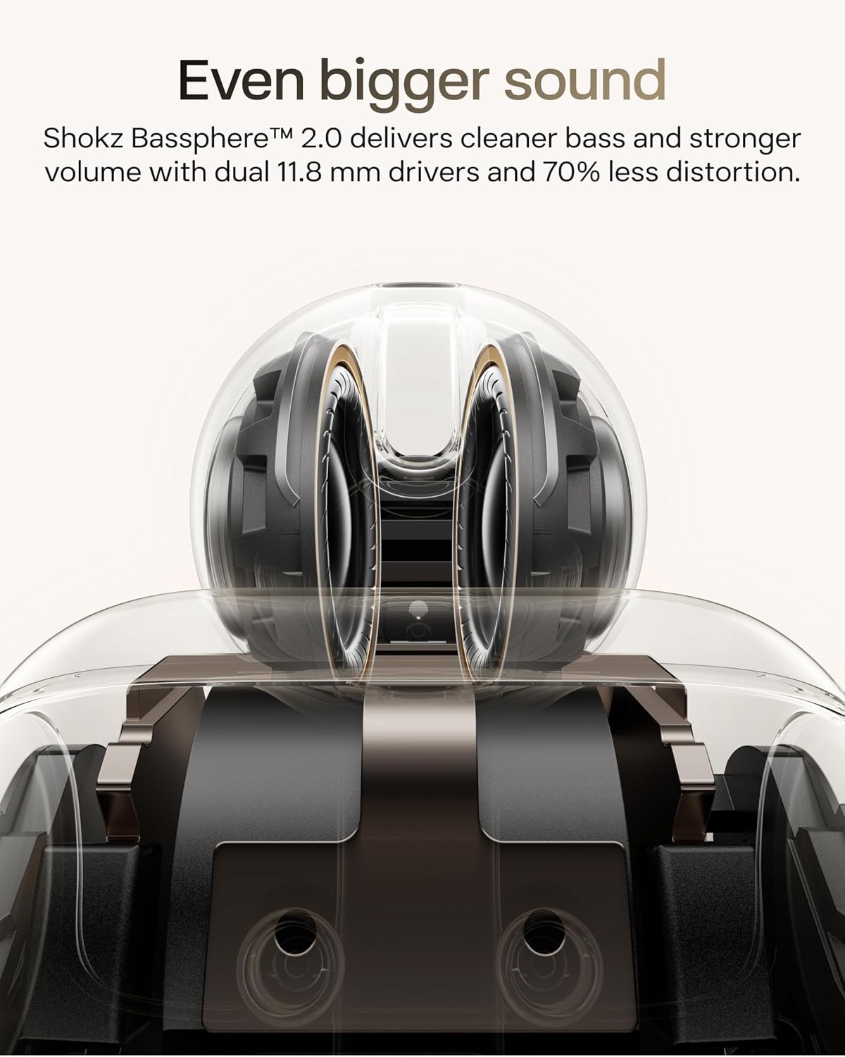 Open-Ear Clip-On Earbuds with Upgraded Dolby Audio 3-Mic Clear