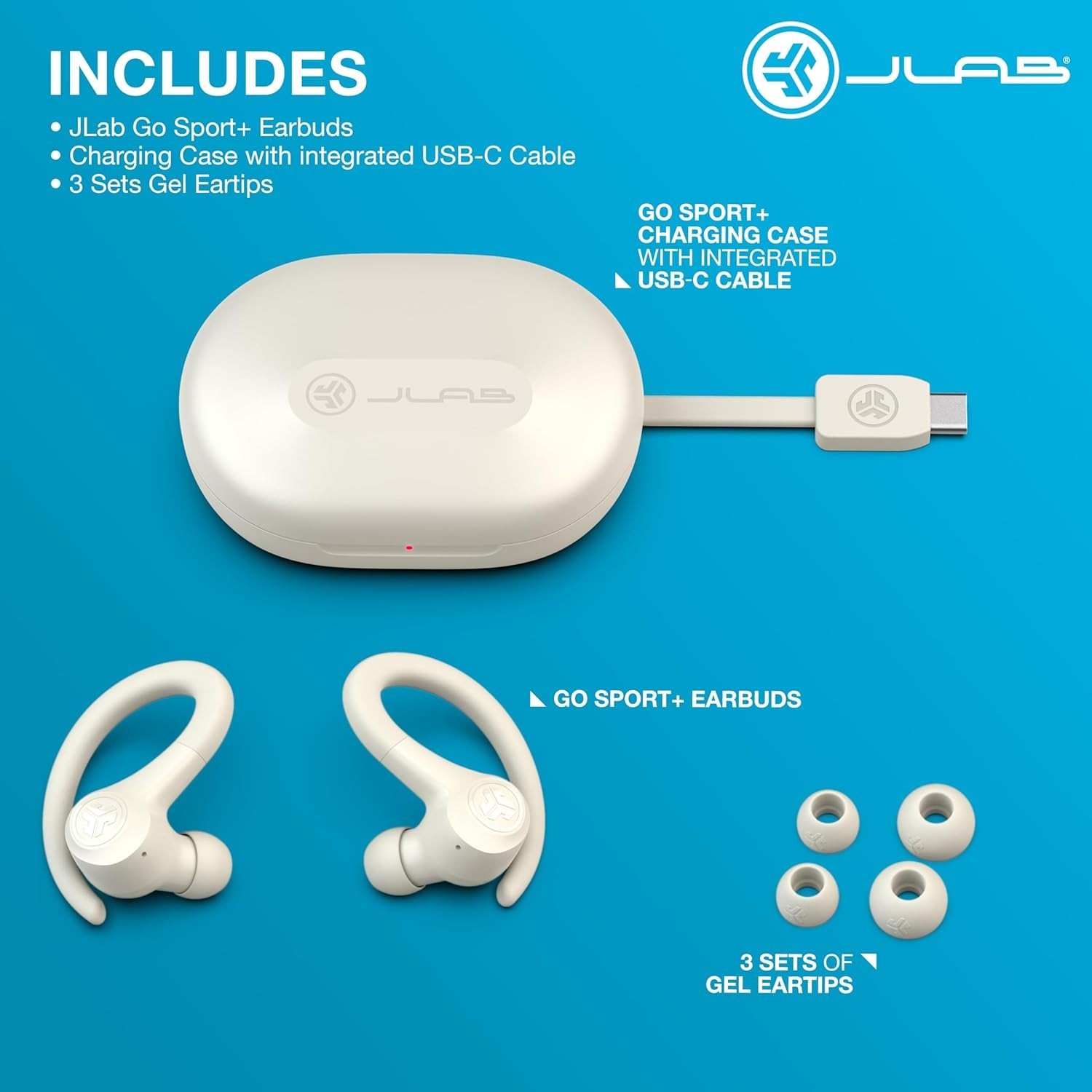 Go Sport+ Bluetooth Workout Earbuds: Bluetooth 5.0, Secure Fit & Noise Isolation