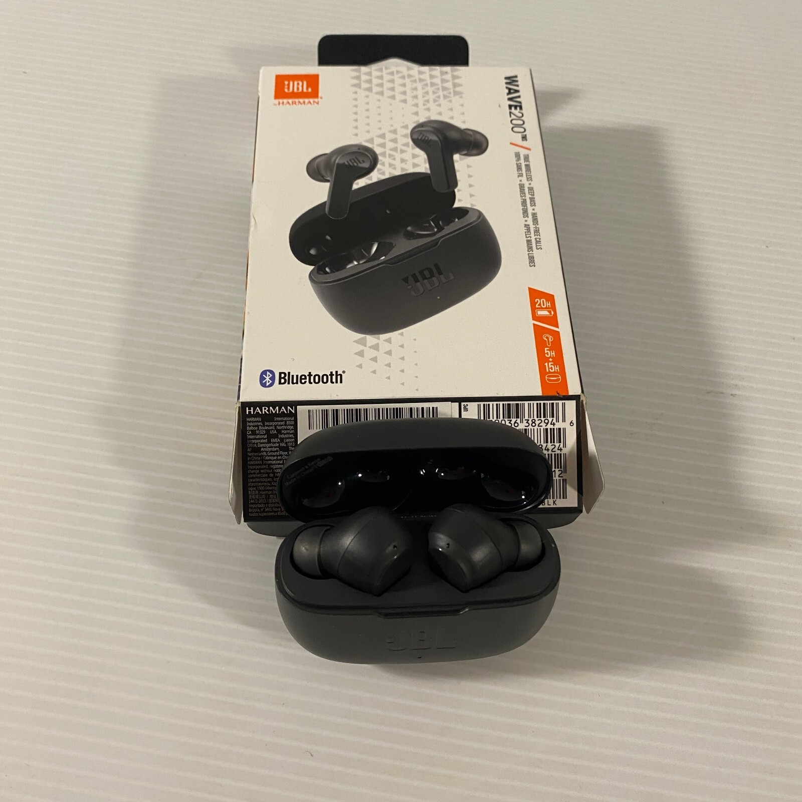 JBL Wave 200TWS True Wireless In-Ear Headphones – Black